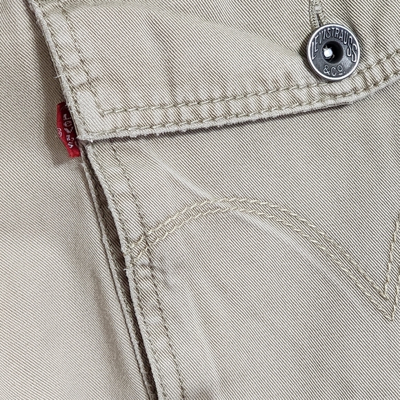 Levi Cargo Distressed khaki pants 36"×30" tan multi pocket Grunge Thrashed - Picture 3 of 10